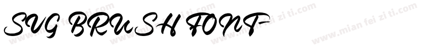 SVG BRUSH FONT字体转换